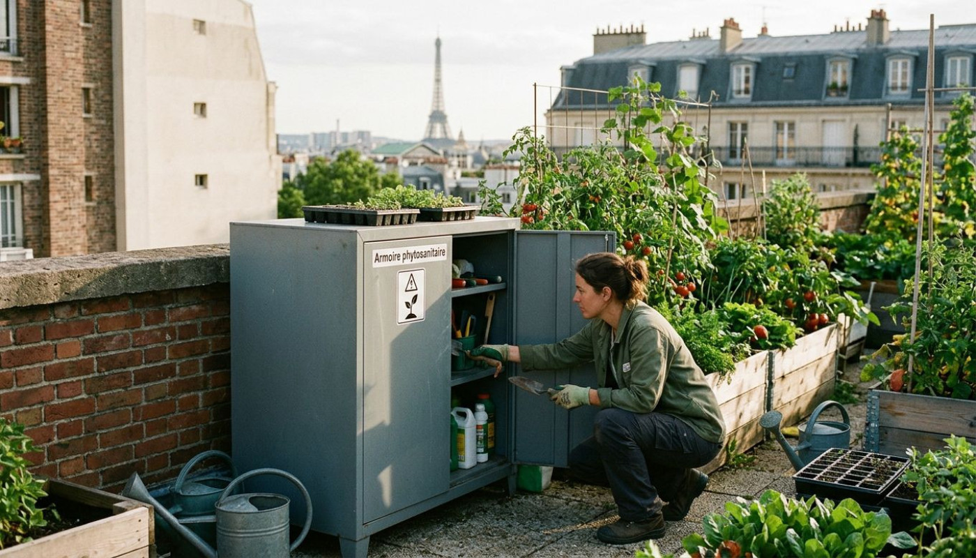 Armoire phytosanitaire : l’alliée invisible des agricultures urbaines à Paris